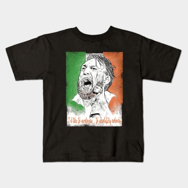 Conor Mc Gregor apologies Kids T-Shirt by Paskalamak